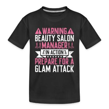 SPA-Manager Job Wellness Lustiges SPA-Management Sayi - Kinder Premium Bio T-Shirt - Schwarz - Vorne