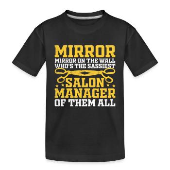 Gestionnaire de SPA Emploi Bien-être Drôle Gestion de SPA Sayi - T-shirt bio Premium Enfant - noir - Devant