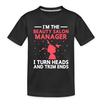 Gestionnaire de SPA Emploi Bien-être Drôle Gestion de SPA Sayi - T-shirt bio Premium Enfant - noir - Devant