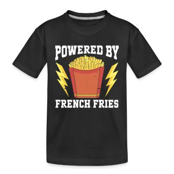 Restauration rapide Frites - T-shirt bio Premium Enfant - noir - Devant