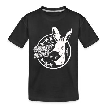 Le pire âne - T-shirt bio Premium Enfant - noir - Devant