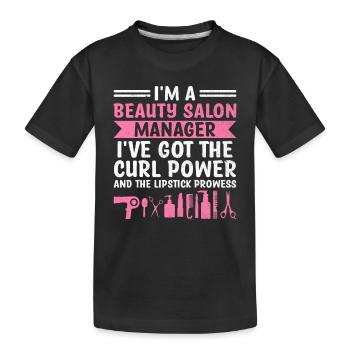 Gestionnaire de SPA Emploi Bien-être Drôle Gestion de SPA Sayi - T-shirt bio Premium Enfant - noir - Devant