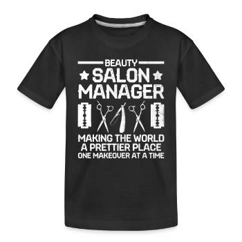 Gestionnaire de SPA Emploi Bien-être Drôle Gestion de SPA Sayi - T-shirt bio Premium Enfant - noir - Devant