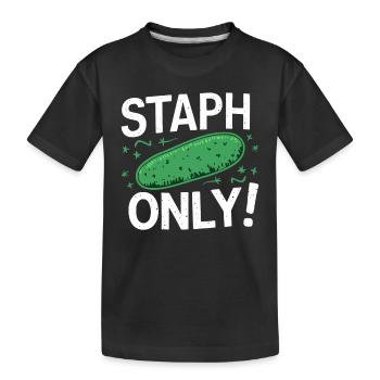 Microbiologist Microbiology Lab Staph Biology - Kinder Premium Bio T-Shirt - Schwarz - Vorne