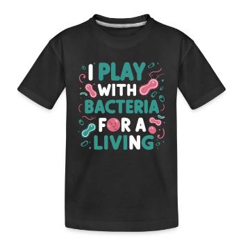 Microbiologist Microbiology Lab Staph Biology - Kinder Premium Bio T-Shirt - Schwarz - Vorne