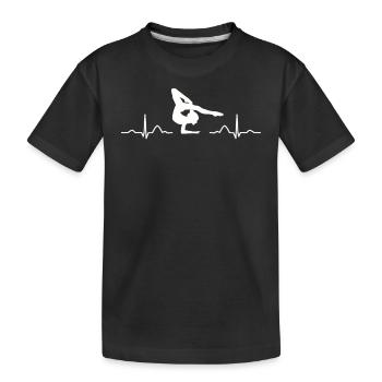 Gymnastique ECG Gymnastique rythmique au sol - T-shirt bio Premium Enfant - noir - Devant
