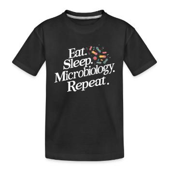 Microbiologiste Microbiologie Laboratoire Biologie des staphylocoques - T-shirt bio Premium Enfant - noir - Devant