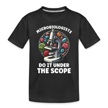 Microbiologist Microbiology Lab Staph Biology - Kinder Premium Bio T-Shirt - Schwarz - Vorne