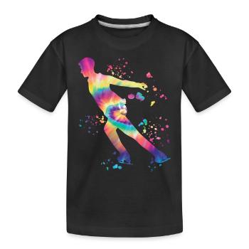 Patinage artistique Patinage sur glace Patinage artistique - T-shirt bio Premium Enfant - noir - Devant