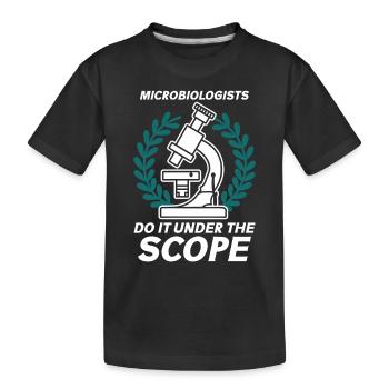 Microbiologist Microbiology Lab Staph Biology - Kinder Premium Bio T-Shirt - Schwarz - Vorne