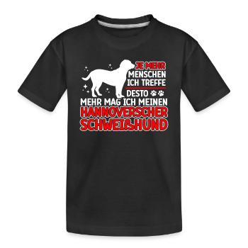 Sweathound hanovrien plus comme - T-shirt bio Premium Enfant - noir - Devant