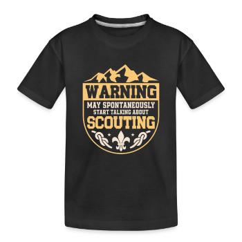 Beware of Scout Stories: Spontaneous Chat Tee - Kinder Premium Bio T-Shirt - Schwarz - Vorne