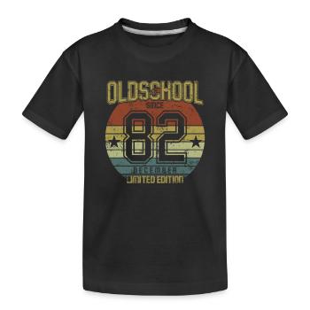 December 1982 - Birthday in December Oldschool - Kids' Premium Organic T-Shirt - black - Front