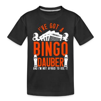 Joueur de bingo J’ai un bingo - T-shirt bio Premium Enfant - noir - Devant