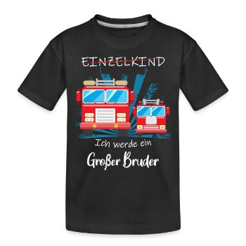 Annonce de la prochaine génération | Je vais être un grand frère en 2025 - T-shirt bio Premium Enfant - noir - Devant