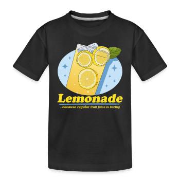 Limonade effervescente citron limonade cadeau - T-shirt bio Premium Enfant - noir - Devant