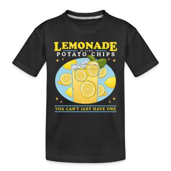 Limonade effervescente citron limonade cadeau - T-shirt bio Premium Enfant - noir - Devant