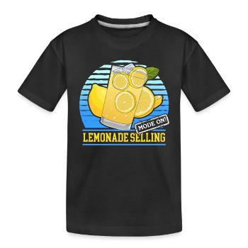 Douche de limonade | Cadeau de limonade au citron - T-shirt bio Premium Enfant - noir - Devant
