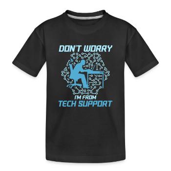 From Now On Call Me Tech Wizard Tech Support Compu - Kinder Premium Bio T-Shirt - Schwarz - Vorne
