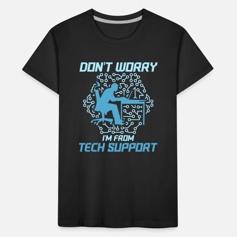 À partir de maintenant, appelez-moi Tech Wizard Support technique Compu T-shirt bio Premium Enfant