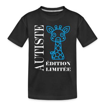 sensibilisation à l'autisme autiste - T-shirt bio Premium Enfant - noir - Devant