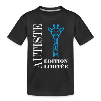 sensibilisation à l'autisme autiste - T-shirt bio Premium Enfant - noir - Devant