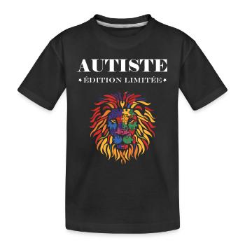 sensibilisation a l'autisme autiste - T-shirt bio Premium Enfant - noir - Devant