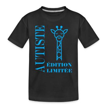 sensibilisation à l'autisme autiste - T-shirt bio Premium Enfant - noir - Devant
