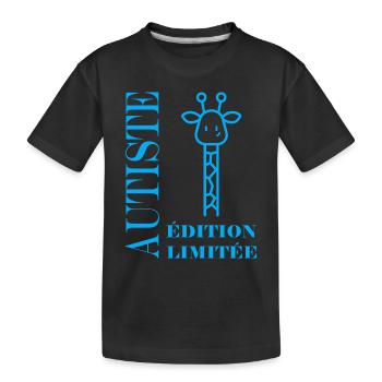 sensibilisation à l'autisme autiste - T-shirt bio Premium Enfant - noir - Devant