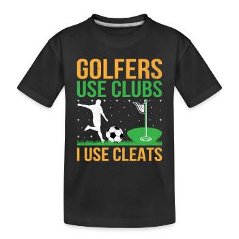 Footgolf Joueur Foot Golf Jouer Footgolfers Foot - T-shirt bio Premium Enfant - noir - Devant