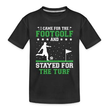 Footgolf Joueur Foot Golf Jouer Footgolfers Foot - T-shirt bio Premium Enfant - noir - Devant
