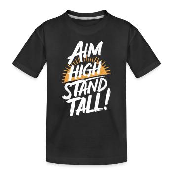 Ahm High Stand Tall Lever de soleil - T-shirt bio Premium Enfant - noir - Devant