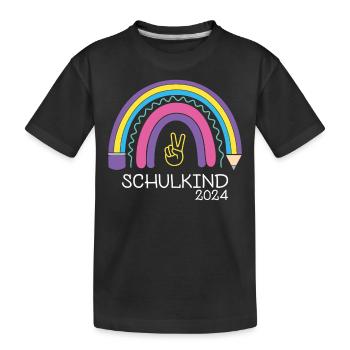 Rentrée scolaire 2024 - T-shirt bio Premium Enfant - noir - Devant