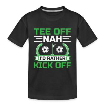 Footgolf Joueur Foot Golf Jouer Footgolfers Foot - T-shirt bio Premium Enfant - noir - Devant