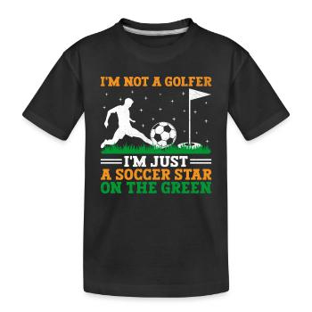 Footgolf Joueur Foot Golf Jouer Footgolfers Foot - T-shirt bio Premium Enfant - noir - Devant