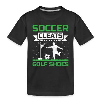 Joueur de footgolf Foot Golf Jouer Footgolfers Foot - T-shirt bio Premium Enfant - noir - Devant