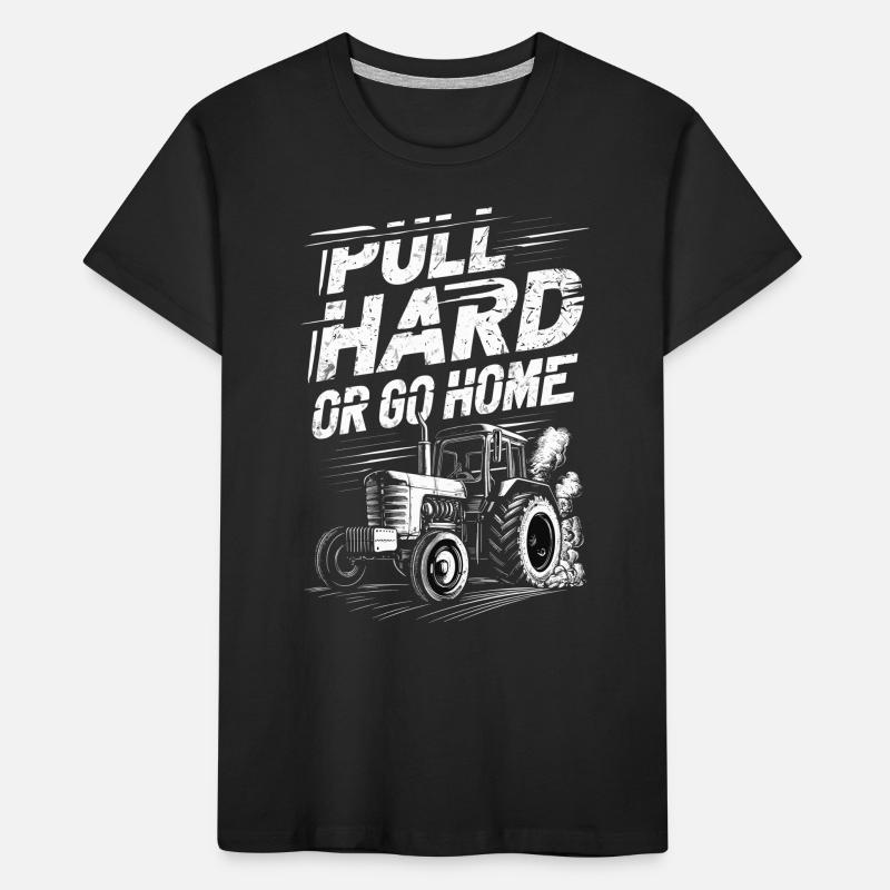 Tractor Pulling Tractor Pulling Tractor Power Farm Kids' Premium Organic T-Shirt
