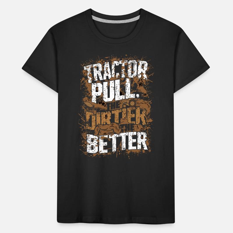 Tractor Pulling Tractor Pulling Tractor Power Farm Kids' Premium Organic T-Shirt