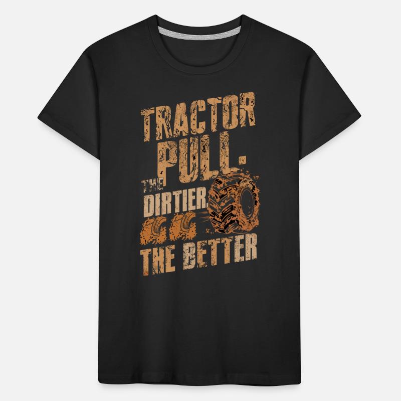 Tractor Pulling Tractor Pulling Tractor Power Farm Kids' Premium Organic T-Shirt