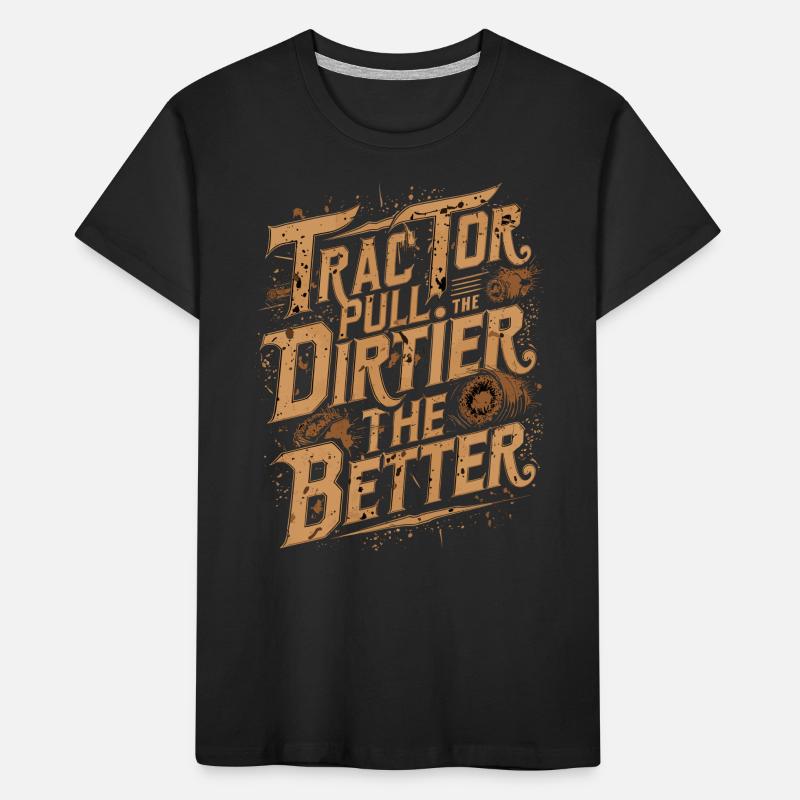 Tractor Pulling Tractor Pulling Tractor Power Farm Kids' Premium Organic T-Shirt