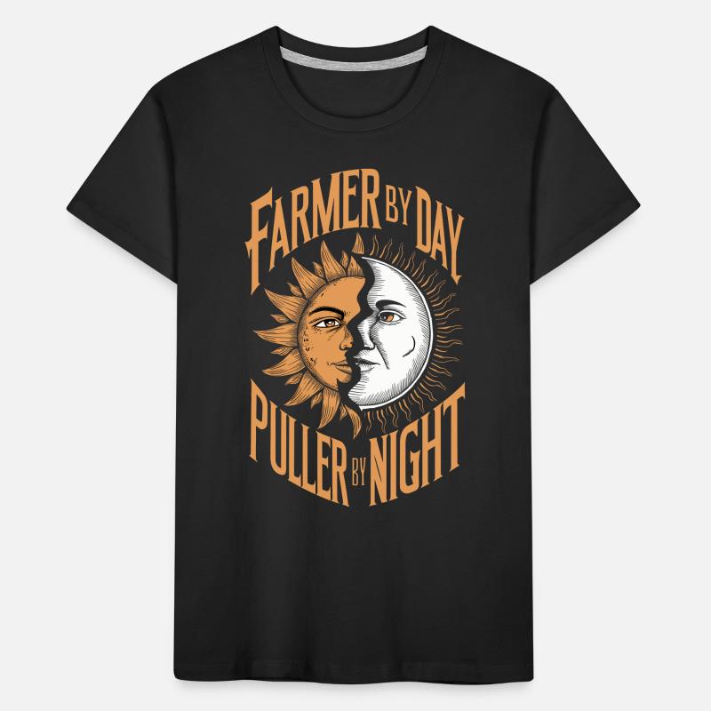 Tractor Pulling Tractor Pulling Tractor Power Farm Kids' Premium Organic T-Shirt