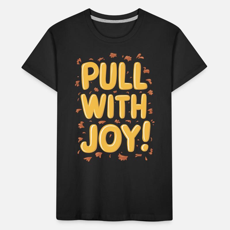 Tractor Pulling Tractor Pulling Tractor Power Farm Kids' Premium Organic T-Shirt