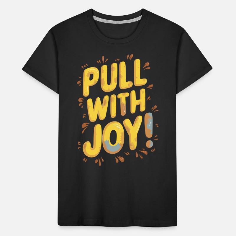 Tractor Pulling Tractor Pulling Tractor Power Farm Kids' Premium Organic T-Shirt