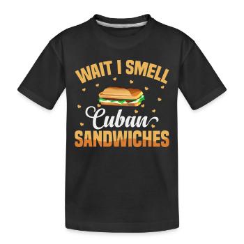 Cuban Sandwich Erdnussbutter Für Männer Und Frauen - Kinder Premium Bio T-Shirt - Schwarz - Vorne