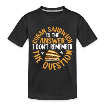 Sandwich Master Deli Sub Lover Sandwich Day Food - T-shirt bio Premium Enfant - noir - Devant
