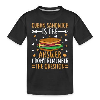Découvrez le monde de la maîtrise du sandwich - T-shirt bio Premium Enfant - noir - Devant
