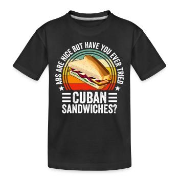 Découvrez le monde de la maîtrise du sandwich - T-shirt bio Premium Enfant - noir - Devant