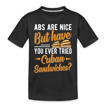 Découvrez le monde de la maîtrise du sandwich - T-shirt bio Premium Enfant - noir - Devant