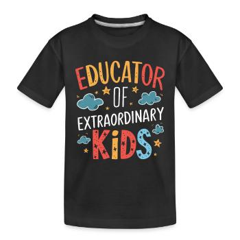 Sonderpädagogik-lehrer « Accélération de l’inclusion des enseignants » - T-shirt bio Premium Enfant - noir - Devant
