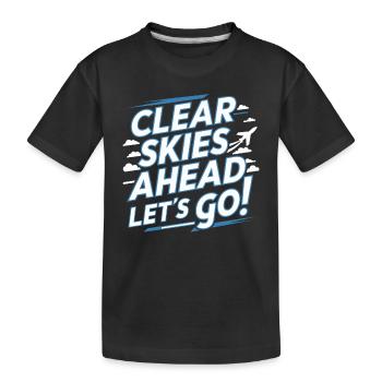 Air Traffic Controller Aircraft Flight Service - Kinder Premium Bio T-Shirt - Schwarz - Vorne